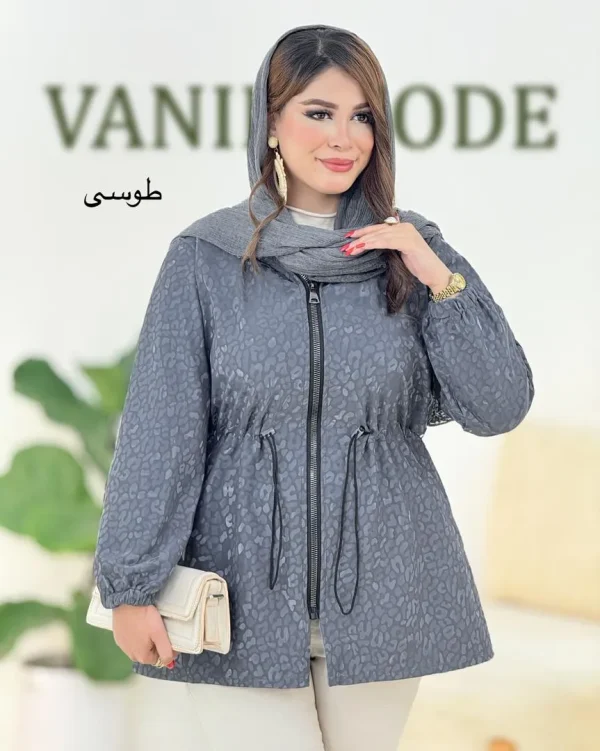 بارانی کلاه دار سلیکونی طرح دار کد h465