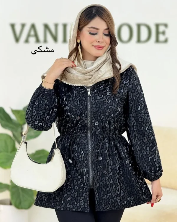 بارانی کلاه دار سلیکونی طرح دار کد h465