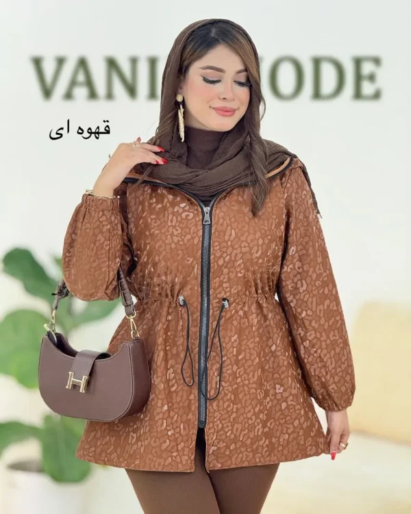 بارانی کلاه دار سلیکونی طرح دار کد h465