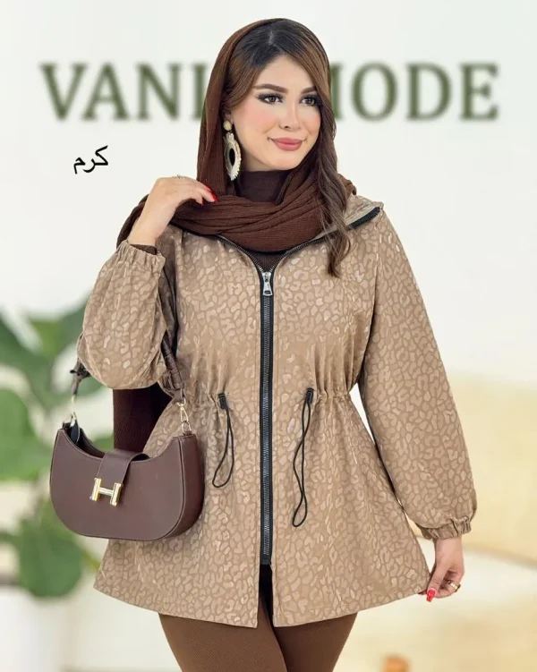 بارانی کلاه دار سلیکونی طرح دار کد h465