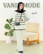 بلوز شلوار کمر کش بافت کد H424 (2)