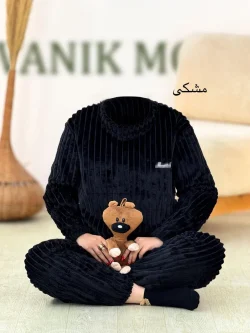بلوز یقه گرد شلوار راسته تدی کد h476