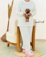 بلوز یقه گرد شلوار راسته تدی کد h476 5