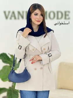 ترنچ کت بنددار کتان زارا کد h473