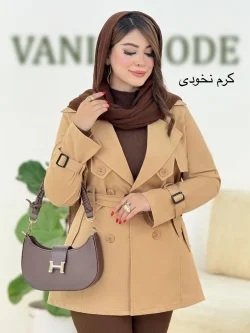ترنچ کت بنددار کتان زارا کد h473