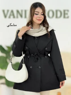 ترنچ کت دو تیکه کد h444