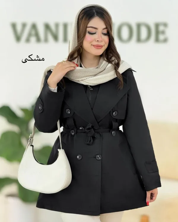 ترنچ کت دو تیکه کد h444