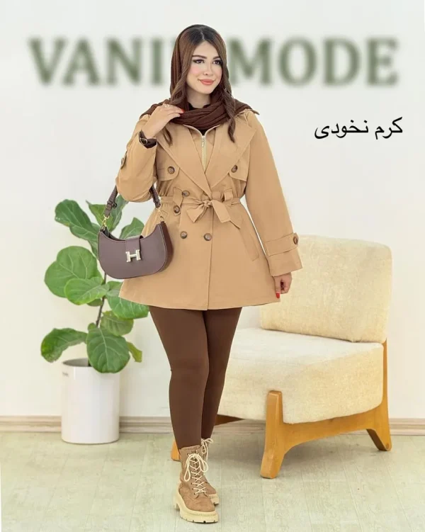 ترنچ کت دو تیکه کد h444