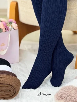 جوراب شلواری گندمی کد H419