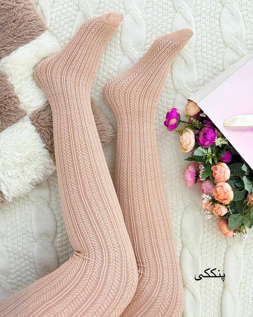 جوراب شلواری گندمی کد H419 جوراب شلواری گندمی کد H419