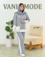 ست بلوز شلوار آستین کشبافت کد h529 (5)