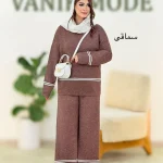 ست بلوز شلوار بافت دو خط کد h462