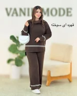 ست بلوز شلوار بافت دو خط کد h462−5