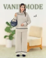 ست بلوز شلوار بافت دو خط کد h462−6