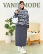 ست بلوز دامن لانه زنبوری کد h516