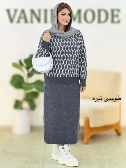 ست بلوز دامن لانه زنبوری کد h516