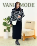 ست بلوز دامن لانه زنبوری کد h516