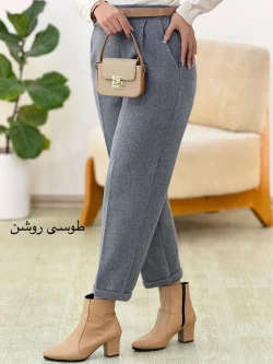 شلوار فوتر پیلی دار کد h498