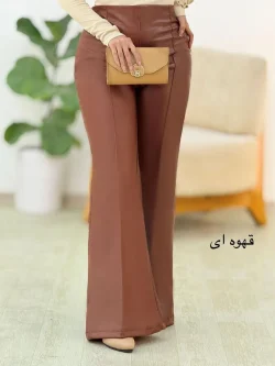 شلوار چرم بغل زیپ دار کد h495