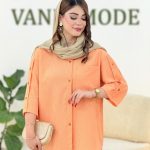 شومیز آستین پیل دار پری پفی کد h375