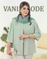 شومیز آستین پیل دار پری پفی کد h375 06