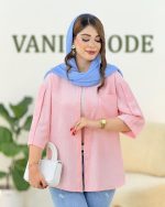 شومیز آستین پیل دار پری پفی کد h375 07