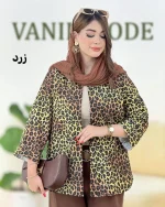 شومیز هلال دار کوکدوزی چاپی کدH376-1