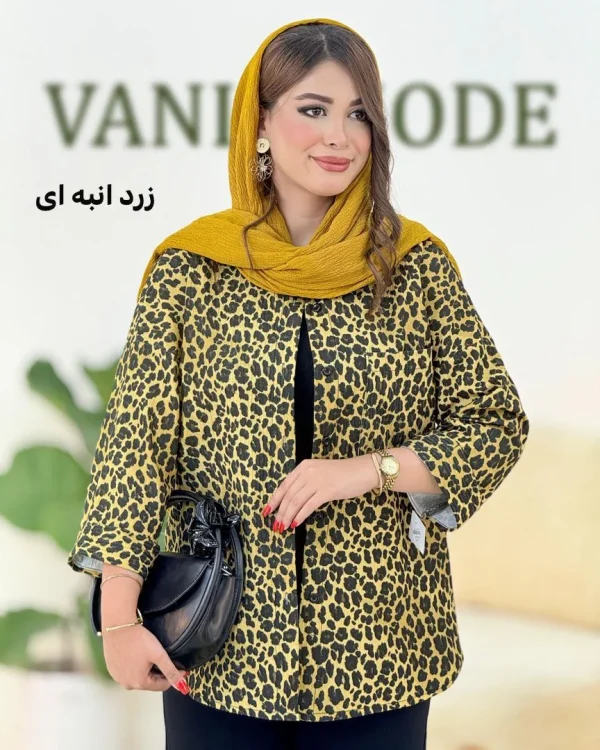شومیز هلال دار کوکدوزی چاپی کدH376