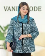 شومیز هلال دار کوکدوزی چاپی کدH376-4