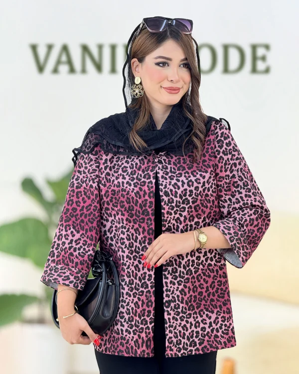 شومیز هلال دار کوکدوزی چاپی کدH376
