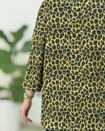 شومیز هلال دار کوکدوزی چاپی کدH376-7