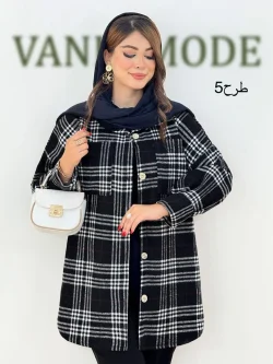 شکت جلو جیب دار چهارخونه کد h382