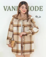 شکت جلو جیب دار چهارخونه کد h382−6