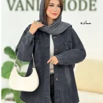 مانتو جین پایین هلال دار کد h540