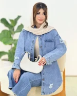 مانتو زاپ دار آستین مچ دار کد h364−3