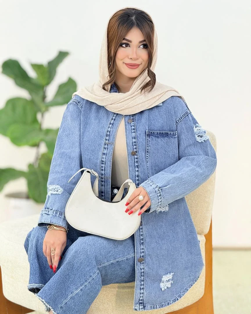 مانتو زاپ دار آستین مچ دار کد h364