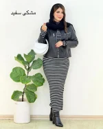 ماکسی بلند یقه اسکی کد h455 (3)