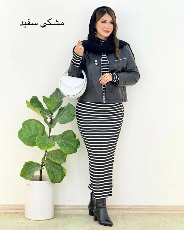 ماکسی بلند یقه اسکی کد h455