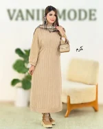 پیراهن نیم زیپ مراکشی پاییزه کد h447-8