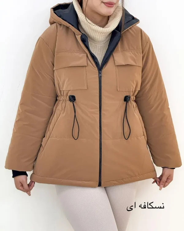 کاپشن سلیکونی کمر گت دار کد h528