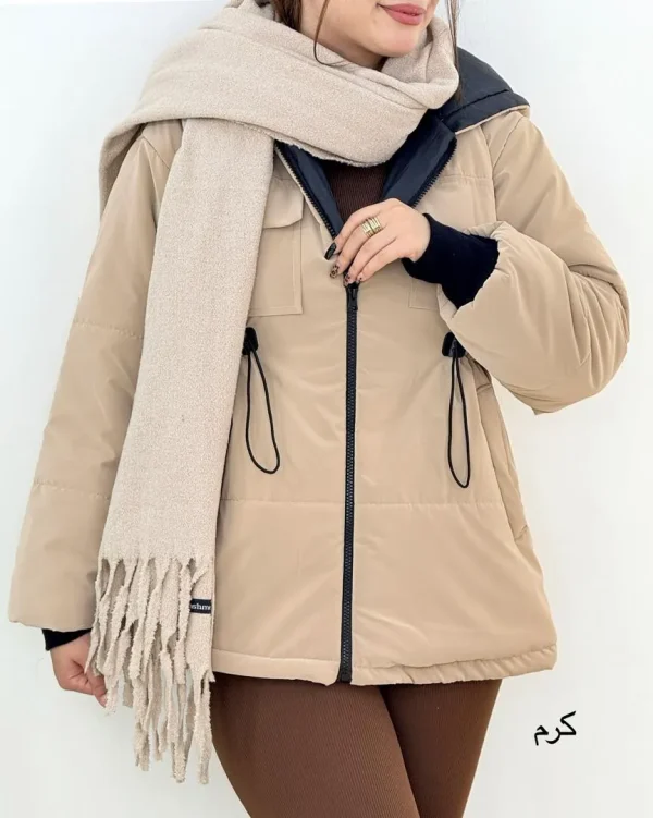 کاپشن سلیکونی کمر گت دار کد h528