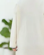 کفتان بلند نوار دوزی بافت کد h391 (4)