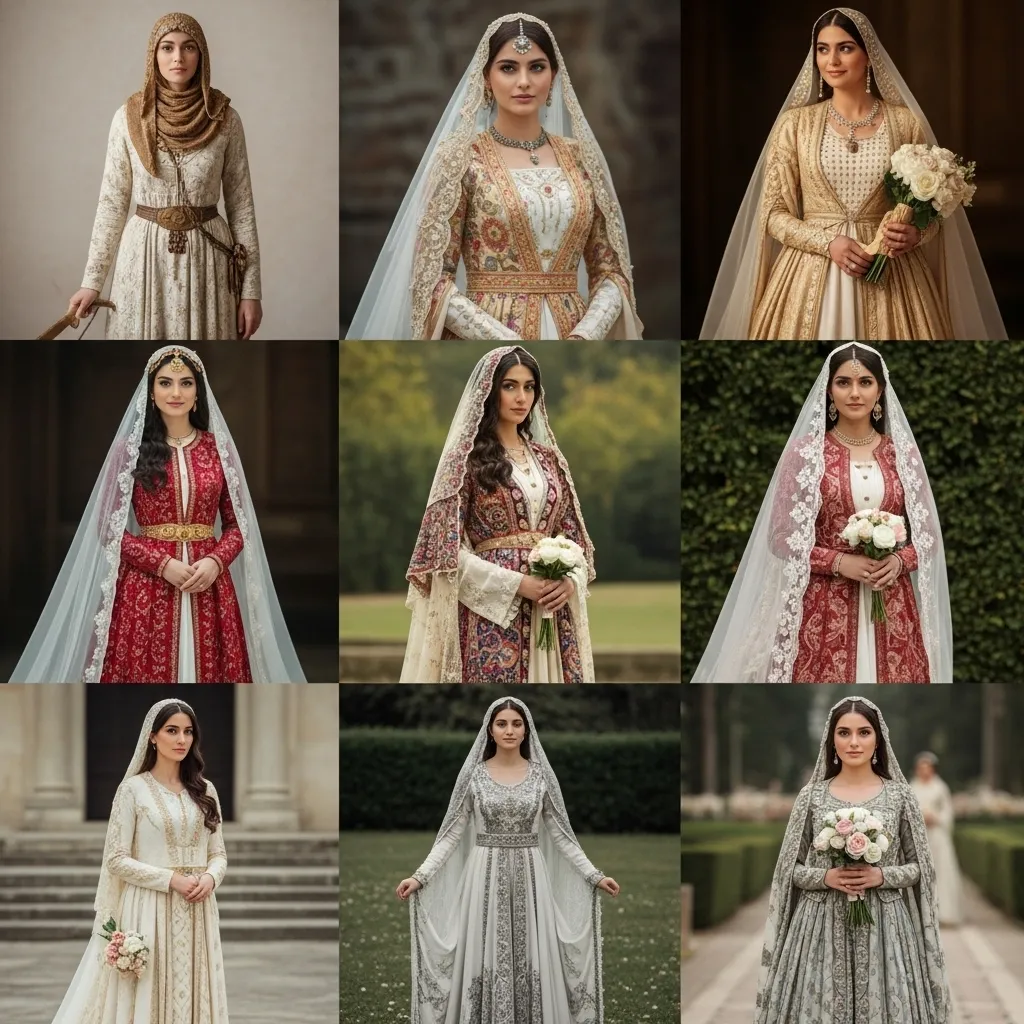 تاریخچه لباس عروس در ایران