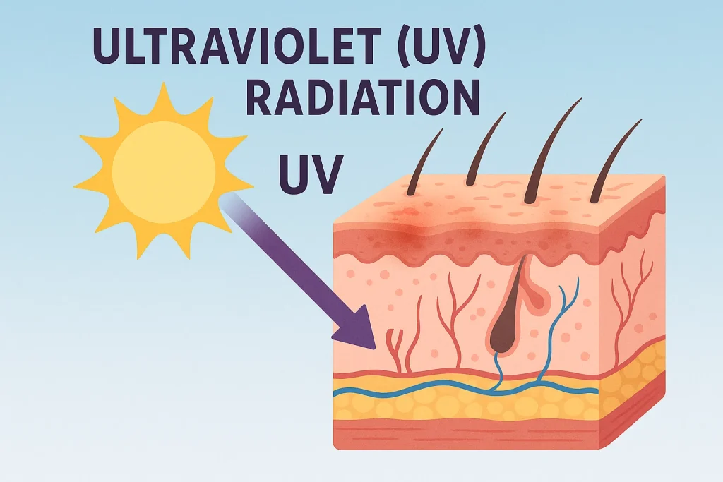 اشعه فرابنفش برای پوست