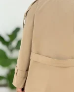 بارانی آستردار کتان کجراه کدH395 (1)