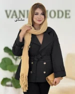 بارانی آستردار کتان کجراه کدH395 (5)