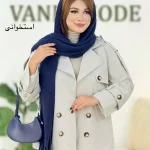 بارانی آستردار کتان کجراه کدH395