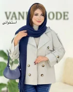 بارانی آستردار کتان کجراه کدH395 (6)