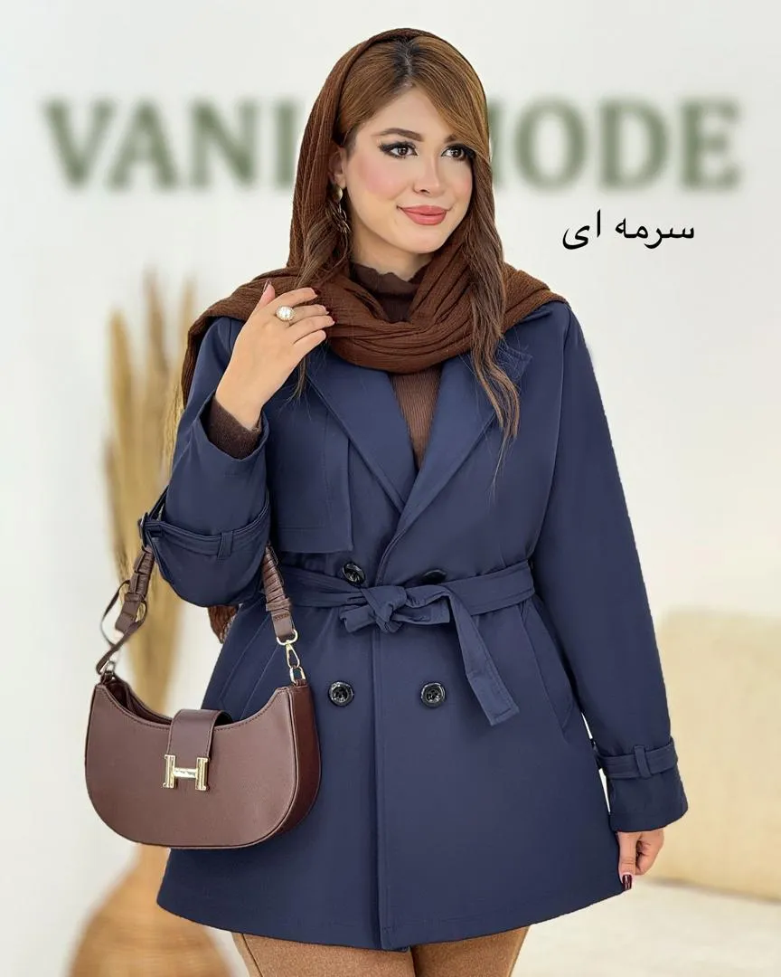 بارانی بلند سانتانا ضد آب کد h694_4 بارانی بلند سانتانا ضد آب کد h694