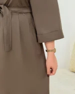 ترنچ کت جلو چین دار کد H619